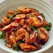 No. 37 Spicy & Hot Stir Fried Shrimp & Rice